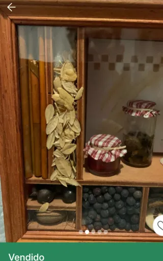 Vitrina decorativa celler despensa vintage francia