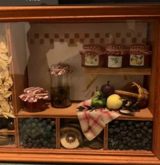 Vitrina decorativa celler despensa vintage francia