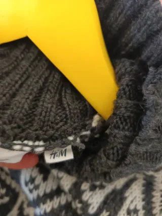 Jersey mujer cenefas negro y blanco