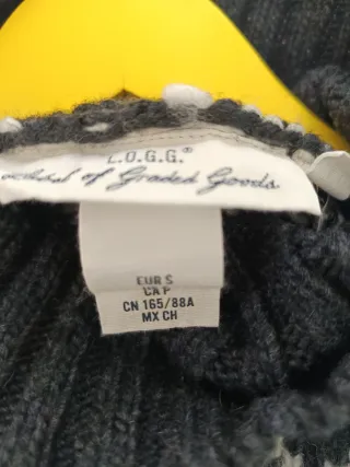 Jersey mujer cenefas negro y blanco