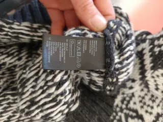 Jersey mujer cenefas negro y blanco