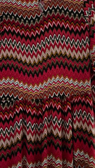 Vestido largo Coosy estampado zig-zag