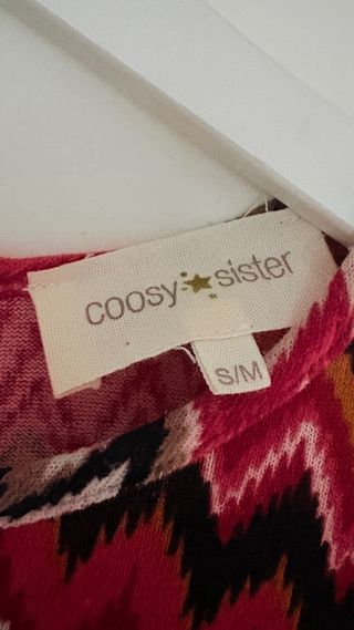 Vestido largo Coosy estampado zig-zag