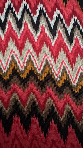 Vestido largo Coosy estampado zig-zag