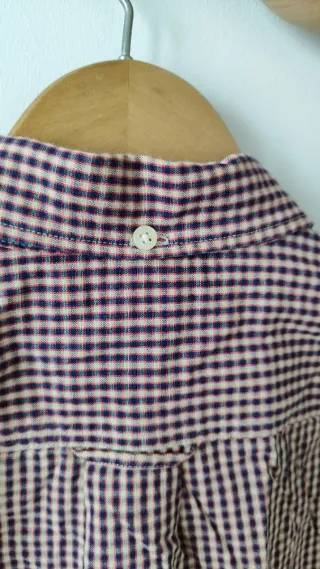 Camisa H&M cuadros rojos y azules Talla M