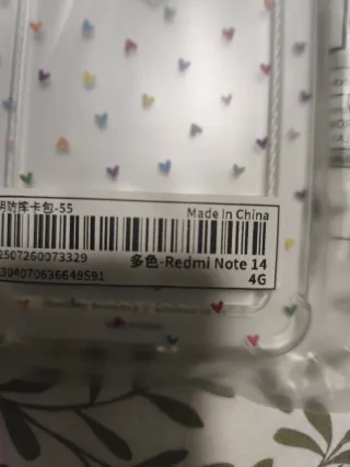 Xiaomi Redmi Note 14 4G - Set di quattro custodie per telefono