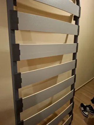 Somier de madera y metal cama 90 sin patas