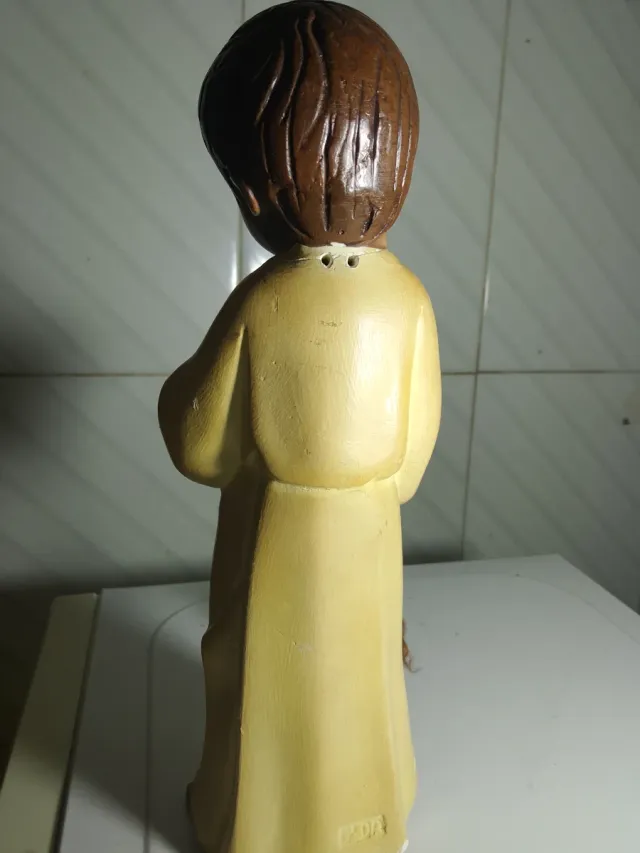 Bambino Gesù in ceramica 22 cm con campana