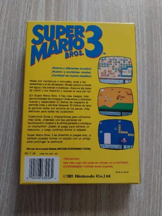 SUPER MARIO BROS 3 PAL ESPAÑA NINTENDO NES