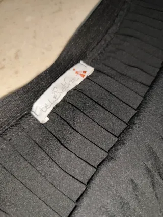 Gonna lunga nera plissettata