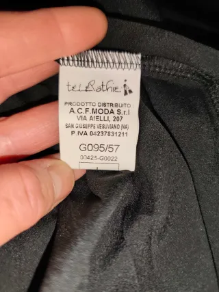 Gonna lunga nera plissettata