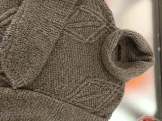 Jersey Zara Lana Mujer Cuello Alto Gris