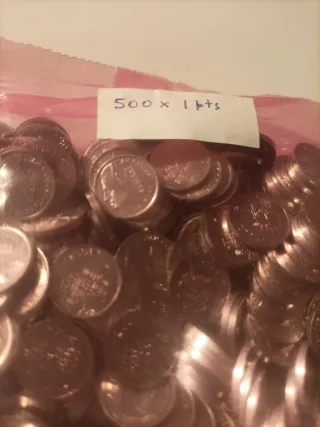 500 monedas de 1 peseta año 2001