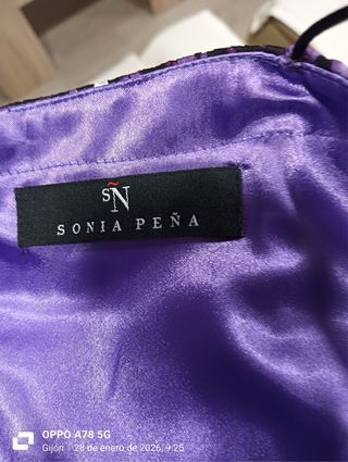 Vestido Fiesta Sonia Peña Morado