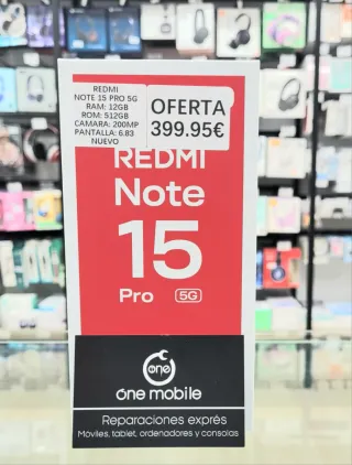 Redmi Note 15 Pro 5G 12GB RAM 512GB Nuevo