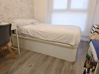 Cama 105 con canapé de madera