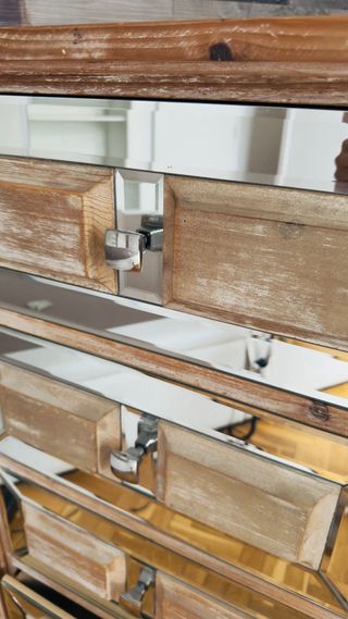 Cajonera Maisons du Monde Madera y Cristal