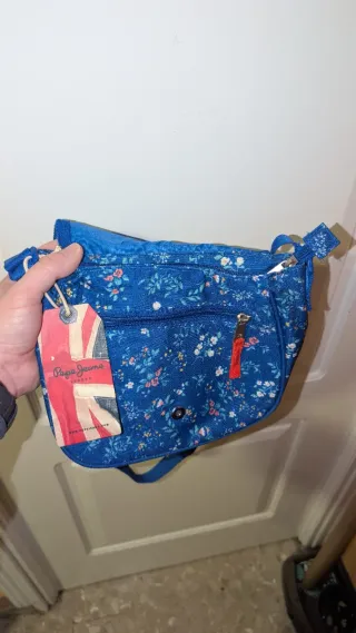 Bolso Pepe Jeans floral azul