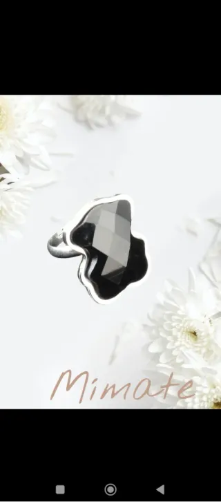 Anillo Plata Negro