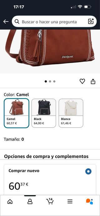 Mochila Desigual Marrón