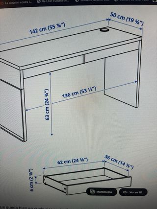 Escritorio Ikea Micke Blanco