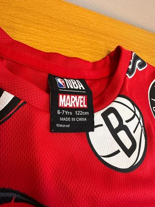 Maglia Marvel Spider-Man NBA Brooklyn Nets 6/7 ann