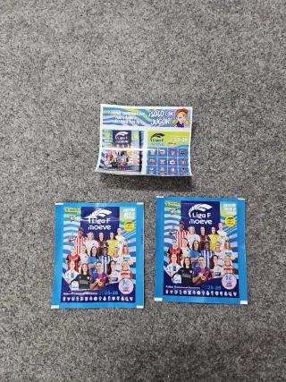Cromos y 2 sobres Liga f moeve 2025-26