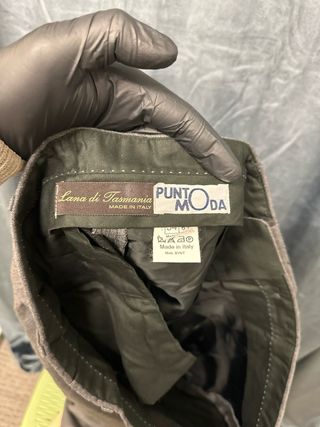 Pantaloni sartoriali uomo grigi taglia XXL