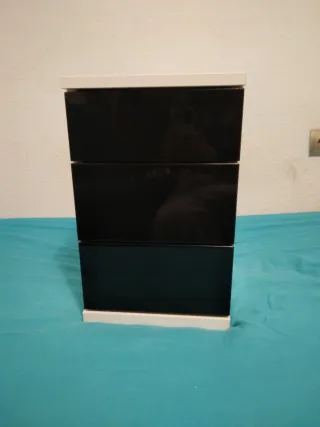 Cajonero negro y blanco