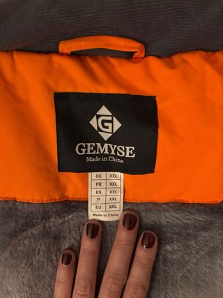 Giacca arancione Gemyse sci