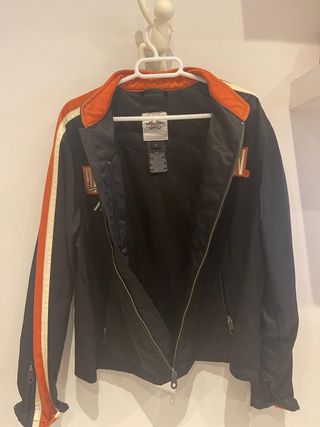 Chaqueta Harley Davidson Negra y Naranja