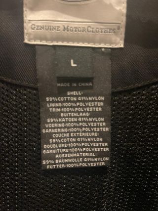 Chaqueta Harley Davidson Negra y Naranja