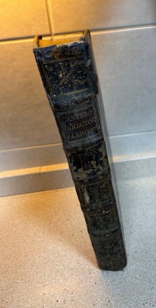 Libro antiguo Directorio Parroquial 1769