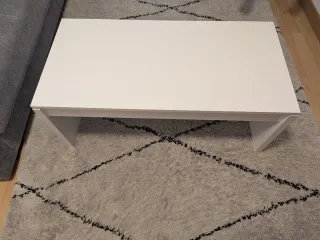 Mesa centro blanca elevable