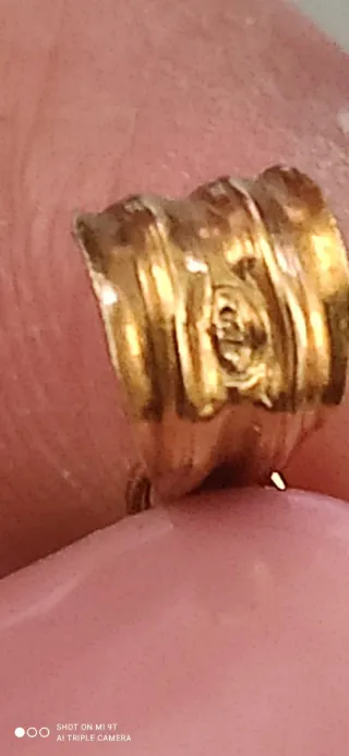 Pendente croce oro e cristalli azzurri