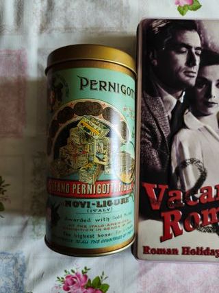 Set 3 Scatole Latta Vintage da collezione