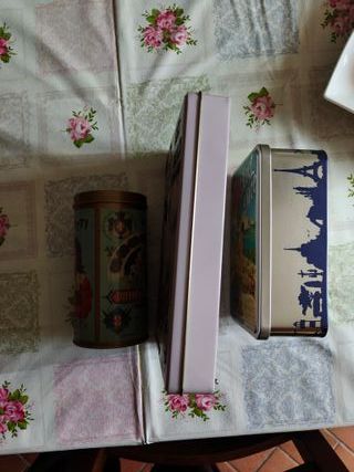Set 3 Scatole Latta Vintage da collezione