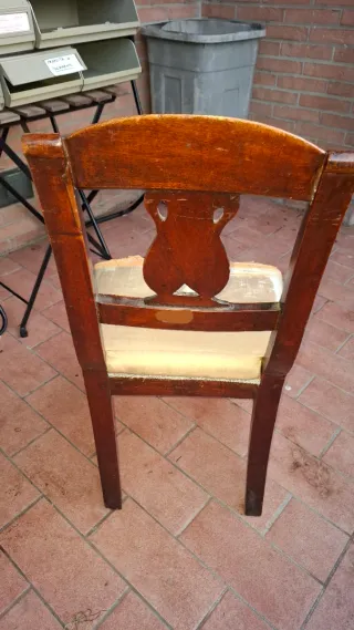 Sedia Stile Restaurazione Italiana 1815-1850