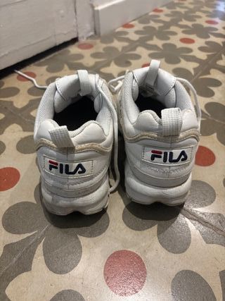 Zapatillas mujer Fila Talla 39 Blancas