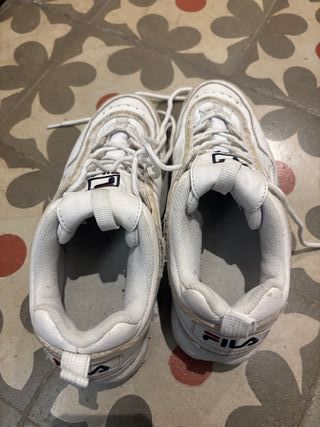 Zapatillas mujer Fila Talla 39 Blancas