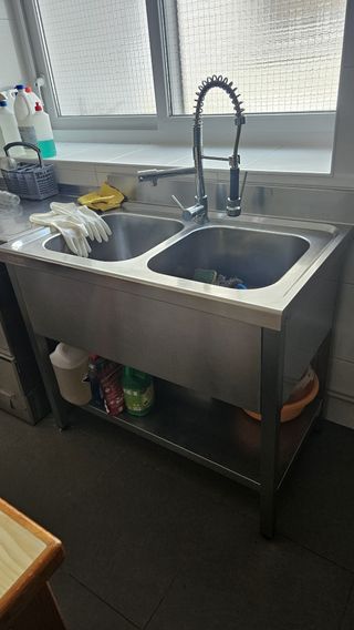 Fregadero industrial acero inoxidable