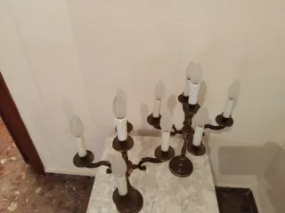 Dos candelabros 30 euros los dos