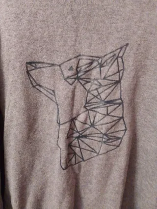 Jersey Lobo Geometrico