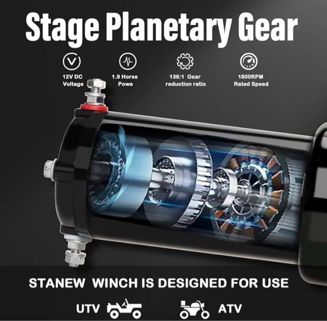 Cabrestante Eléctrico 12V 4500 LBS