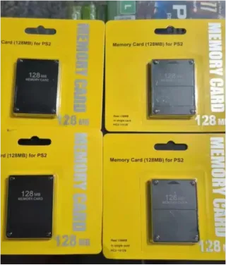 4 Tarjetas Memoria PS2 128MB Nuevas, unidad a 10 e