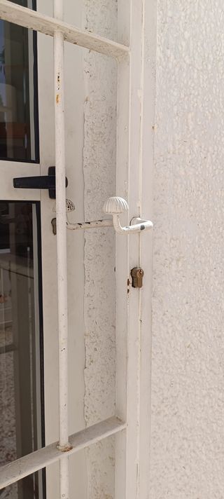 Puerta aluminio blanco 1 hoja