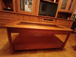 Mesa de centro madera y cristal