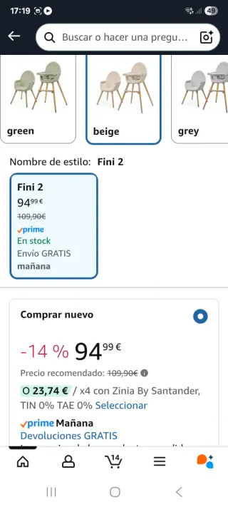 Trona Kinderkraft Fini 2