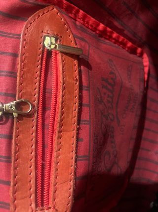 Bolso Louis Vuitton Marrón y Rojo