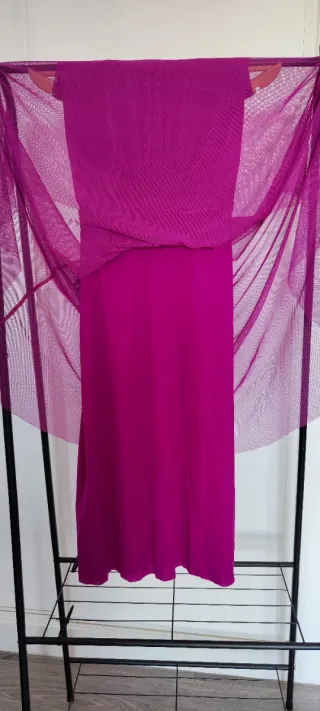 Vestido de fiesta, Sin Marca talla 38/40  fucsia